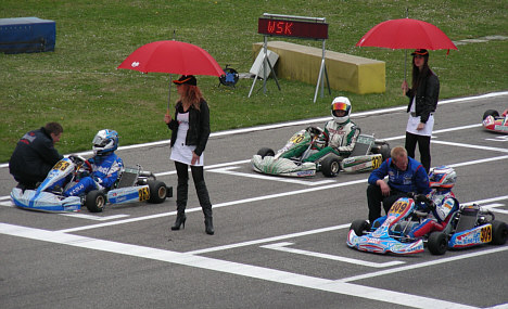 Nicolai Sylvest (til venstre) startede finalen fra pole position.